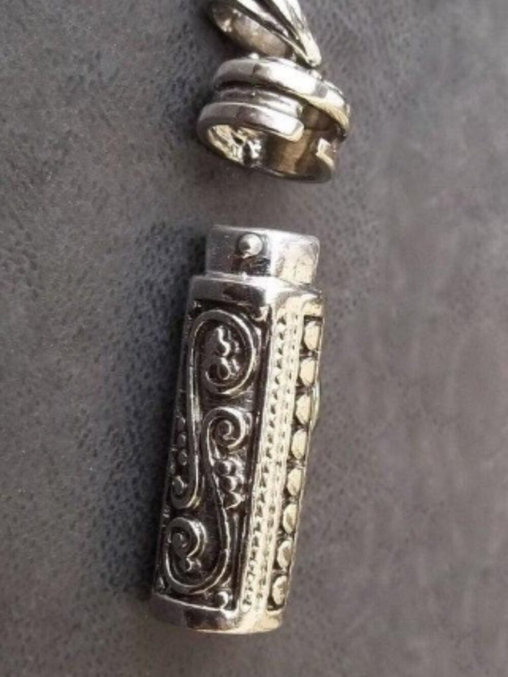 October Birthstone Necklace Locket - Picture 5 of 6